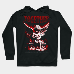 Together Cupid Statue Hoodie